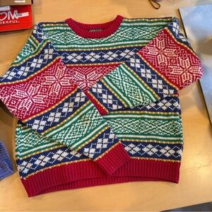 Colorful Patterned Women's Sweater